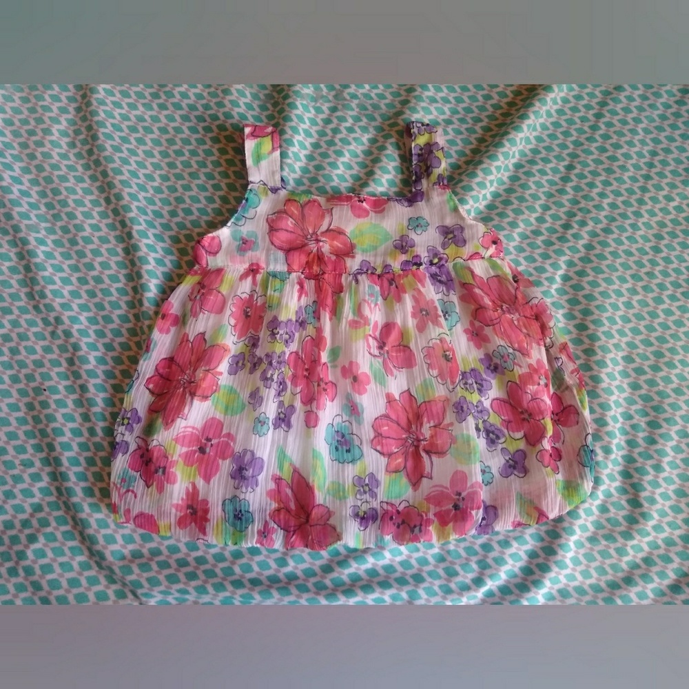 Girls 18 Months Floral Tank Top